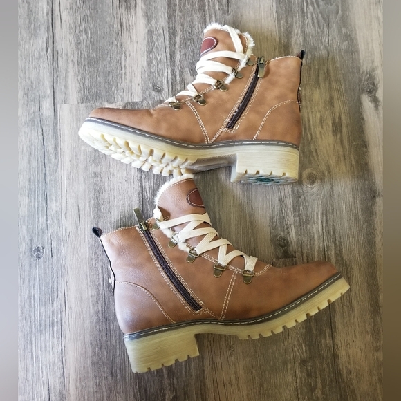 Spring Step Micah Heeled Faux Fur Ankle Boots - Picture 4 of 9